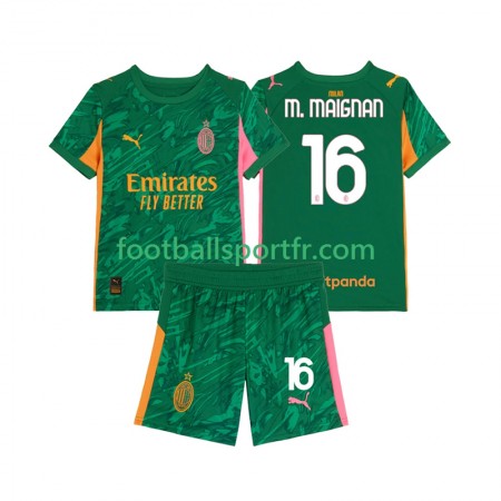 Tenue AC Milan Mike Maignan 16 Gardien Enfant Exterieur 2025-2026 Maillot de Foot